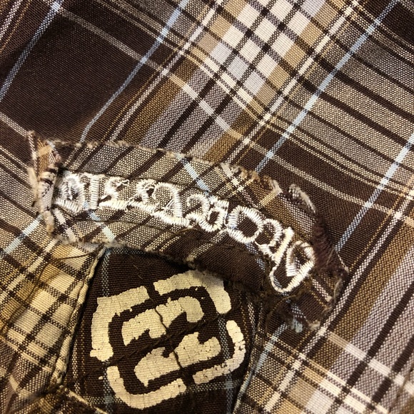 Billabong Mens Button down Plaid shirt Slim fit Large - Picture 5 of 9